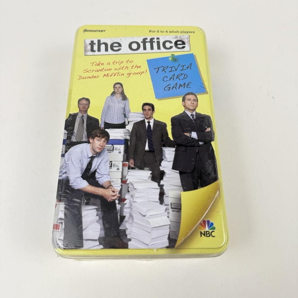 The Office Trivia Card Game 2009 Edition Tin Pressman 4125 Complete TV Show NBC